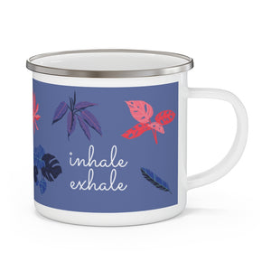 Inhale Exhale Enamel Mug