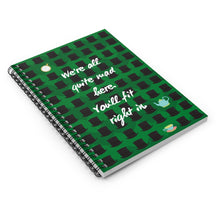 Load image into Gallery viewer, We&#39;re all mad here - Spiral Notebook
