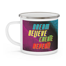 Load image into Gallery viewer, Dream Believe Create Repeat Stainless Steel Mug
