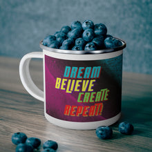 Load image into Gallery viewer, Dream Believe Create Repeat Stainless Steel Mug
